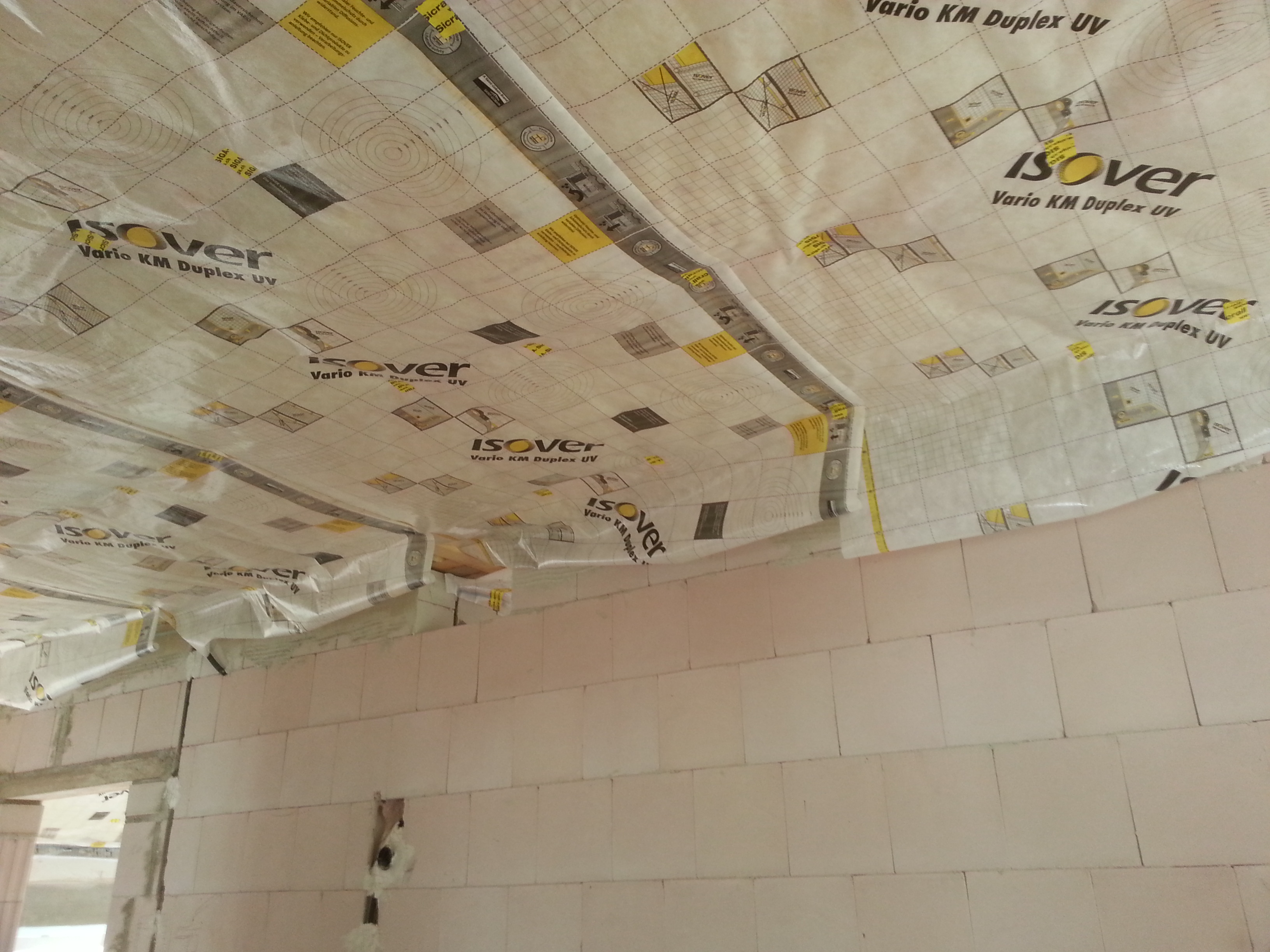 Dampfsperre im OG | unser Hausbau – festgehalten im Blog